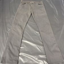 RALEIGH DENIM Jones Jeans Mens W36 L35 USA Straight Gray Faded Stretch Cotton picture