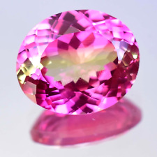Natural Pitambari Sapphire 20.30 Ct Pink-Yellow Oval Certified RARE Gemstone picture