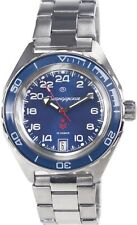 Vostok Komandirskie 650547 Watch Mechanical Automatic Blue 24 Hours USA SELLER picture