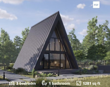 Modern A-Frame Cabin House Plan🏠3 Bedrooms Guest House Tiny Floor 2 PDFs picture
