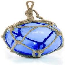 Japanese Floats Glass Fishing Cobalt Nautical Rope Ball Wall Decor House Blue 5 picture