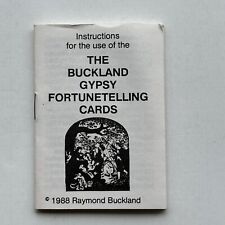 The Buckland Gypsy Fortunetelling Cards BOOKLET ONLY Raymond Buckland Tarot 1988 picture