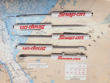 SNAP-ON TOOL POCKET SCREWDRIVER, 5 PACK IN WHITE, BRAND NEW, MAGNETIC END picture
