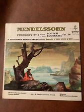 Mendelssohn- Symphony N° 3 A Minor, Op. 56  1959 STPL-511.310 Vinyl 12'' Vintage picture