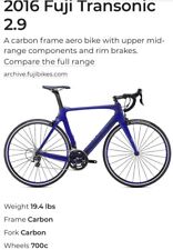 2016 Fuji Transonic 2.9 Carbon Frame Road Bike picture