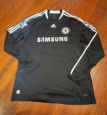 Vintage Adidas Chelsea FC Jersey Samsung Long Sleeve Patch Auth. Black Size XL picture