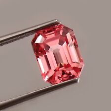 AAA Nice Quality Natural Ceylon Padparadscha Sapphire Radiant Cut Gemstone 9x7MM picture