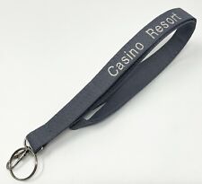 Personalized Custom Solid Poly Fabric Necklace Lanyard with keychain picture