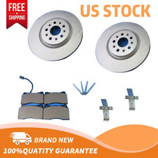 For Maserati Quattroporte Rear Brake Pads & Rotors Smooth #6936 US Stock New picture