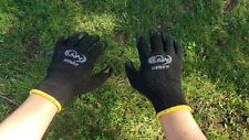240 Pairs Premium BLACK Latex Rubber Coated Palm Work Gloves picture