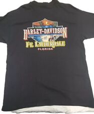 VTG 1995 Harley Davidson T-Shirt XL Ft. Lauderdale FL Single Stitch biker HD EUC picture
