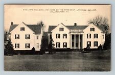 Williamsport PA-Pennsylvania Lycoming College Fine Arts c1955 Vintage Postcard picture