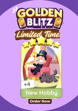 Monopoly Go 5 star Sticker/Card -  Golden Blitz Event - New Hobby picture