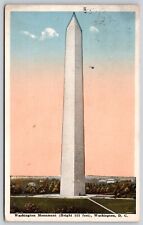 George Washington Monument Was DC Government Statue Sculpture VNG WOB Postcard picture