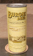 1970s 16 OUNCE BURGIE PULL TAB BEER CAN BURGIE BRWG ( HAMMS ) 2 CITY ST PAUL SF picture