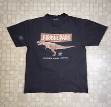 Vintage 90s Jurrasic Park Mens Black Shirt Size Medium picture