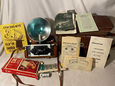 Stereo Realist Camera with David White 2.8 Lens & Photoflash Attachment & case picture