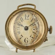 Rare Antique Gold pl. Wrist Watch Men's no fusee duplex chronometer no repeater picture
