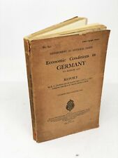Economic Conditions in Germany to March 1936 Donaldson Rawlins, PRE WW2 picture