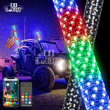 2024 NEWEST Thick LED Whip Spiral Chasing RGB 2FT Fat Whip Light For Polaris UTV picture