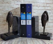 Fine Pair of DALI Austrian Bronze Bookends of Bird Birds Art Deco Sculpture Sale picture