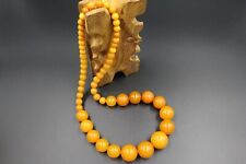 Authentic Baltic Amber Necklace Gift Ball Amber Yellow Necklace Amber honey wax picture