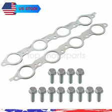 LS MLS Exhaust Manifold Header Gasket Pair W/Bolts For LS1 4.8 5.3 5.7 6.0 6.2L picture