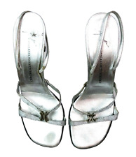 Giuseppe Zanotti Womens Vintage Open Toe Strappy Metallic Sandals Heels Size 9 picture