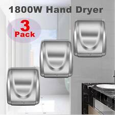 3Pcs 1800W Electric Stainless Steel Hand Dryer Commercial and Household Use picture