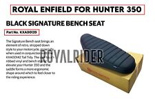 Fits Royal Enfield SIGNATURE BENCH SEAT, BLACK For HUNTER 350 picture