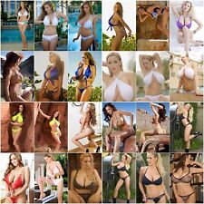 LOT 24 Photo 8x10 Jordan Carver Sexy Hot Breasts Bikini Lingerie Girl Model 5MOJ picture