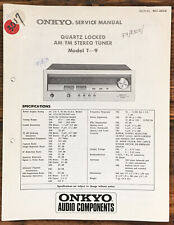 Onkyo T-9 Tuner  Service Manual *Original* picture