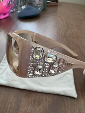 DIOR ON THE ROCKS AUTHENTIC BEIGE SUNGLASSES WITH SWAROVSKI CRYSTALS picture
