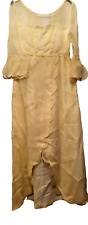VTG Yellow 1960s 1970s Prom Evening Party Dress Handmade picture