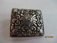 Antique Victorian Sterling silver ornate brooch pin picture
