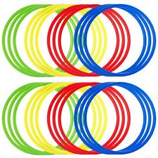 24 Pack Agility and Speed Training Rings for Trainers, Gyms, Exercise, 15.75 In picture