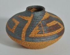David Salk, Ceramicist, Vintage 1986 Miniature Ceramic Basket Design     picture