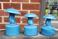 Viking Glass Mold Mushrooms Georgia Blue Mould Set Of 3 Three On Fonts picture