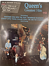 Hard to find: Vintage Queen's Greatest Hits Electronic Keyboard Music 113 RARE picture
