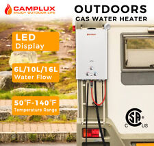 Camplux 10L/16L Outdoor Tankless Gas Water Heater Portable Instant Hot Shower RV picture