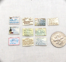 GRANDMA'S RECIPE CARDS in Miniature Dollhouse 1:12 Scale picture