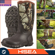 HISEA Men's Boots Waterproof Neoprene Insulated Mud Hunting & Fishing Rain Boots picture