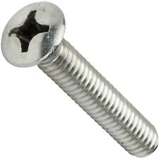 10-32 Phillips Oval Head Machine Screws Stainless Steel Countersunk All Sizes picture