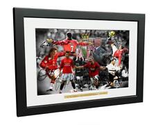 12x8 Signed FERGUSON YEARS Manchester United Photo Photograph Picture Frame Gift picture