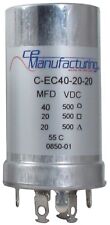 CE Manufacturing Multisection Mallory FP Can Capacitor, 40/20/20µf @ 500VDC picture