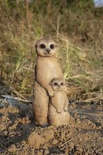 Meerkat Garden Statue-Mother&Baby, 10 in H Garden/Home Decor Animal Ornanment picture
