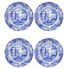 Spode Blue Italian Set of 4 Porcelain Luncheon Plates, 9 inch - Blue/White picture
