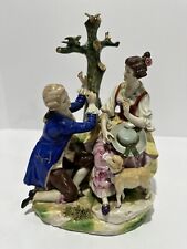 Victorian Courting Couple with Sheep Figurine Dresden? picture
