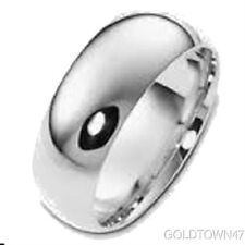 14K White Gold 3mm 4mm 5mm Comfort Fit Men Or Women Wedding Band Ring picture