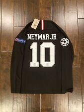 PSG 2018/19 NEYMAR JR Champions League Jersey Black Long Sleeve *NEW* ALL SIZES picture